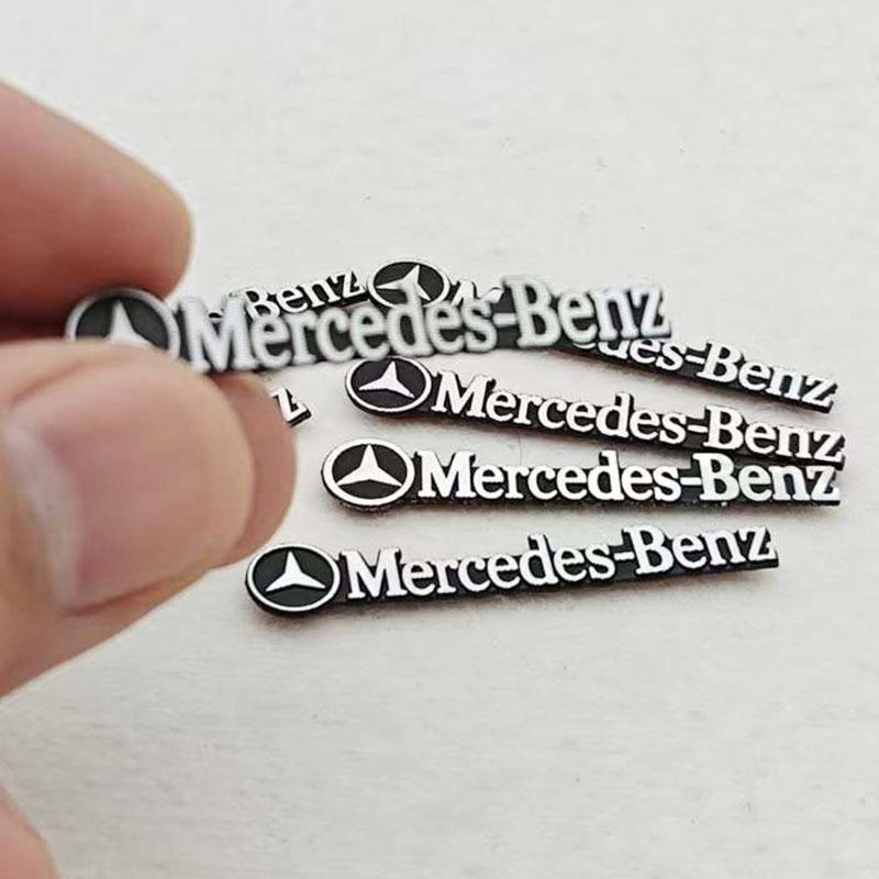 2/4/10 шт. ABS Декоративная наклейка на аудиосистему автомобиля Логотип Mercedes Benz и AMG Значок автомобиля Наклейка для аксессуаров автомобиля Mercedes Benz AMG AO1