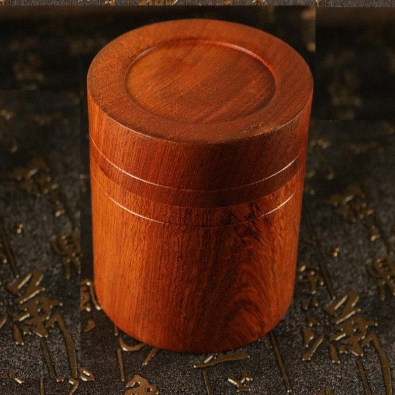 Handicraft Tea Jar Wooden Multi-purpose Can Hold Sandalwood and Agarwood Jar Cylinder