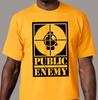 Public Enemy - Возрождение нации Большой Логотип Золотой Все Размеры Унисекс Футболка AG2390 Унисекс Футболка