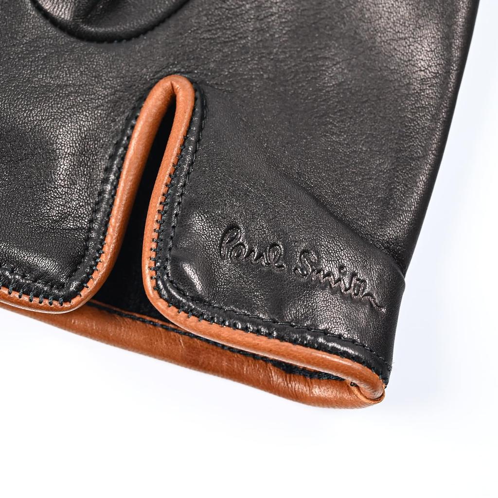 Перчатки Paul Smith, размер S, клетка, мужские, черно-коричневые, 415GL, L02122, 79, [Б/у]