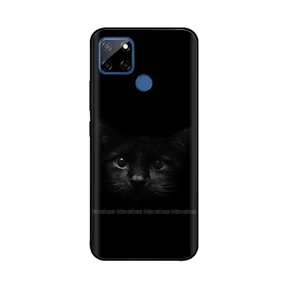 Чехол для Realme C12 C25 C25s Realme 7i Global Чехол Милый Мягкий Силикон ТПУ Задняя Крышка Realme7i RMX2193 Защитный Чехол Fundas