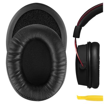 Geekria QuickFit Амбушюры Совместимые с Игровыми Наушниками HyperX Cloud Alpha, Амбушюры (Белковая кожа/Черный)