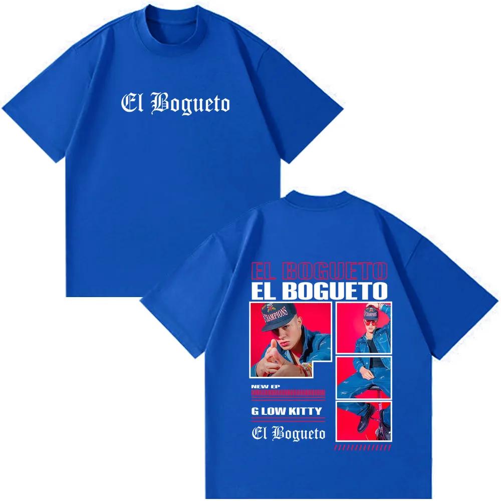 Singer El Bogueto Album Tour 2026 Print TShirts Unisex Women Fashion T Shirt Summer Shortsleeved Cotton Hiphop Casual Tshirts