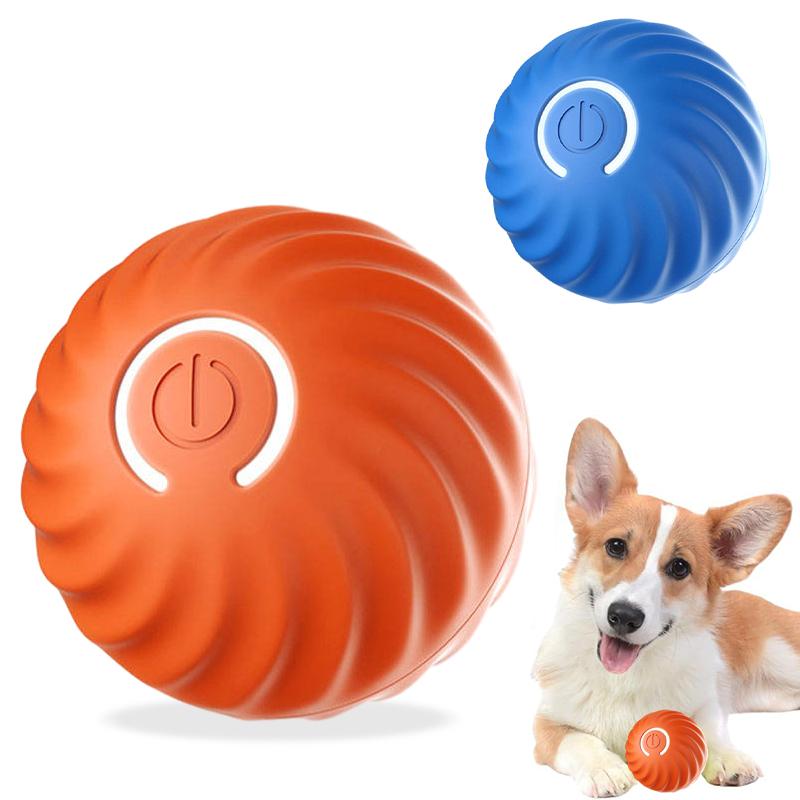 USB Rechargeable Type-C Interactive PC/TPR Dog Toys Electronic Irregular Motion Vibration Ball Fashionable Pet Movement
