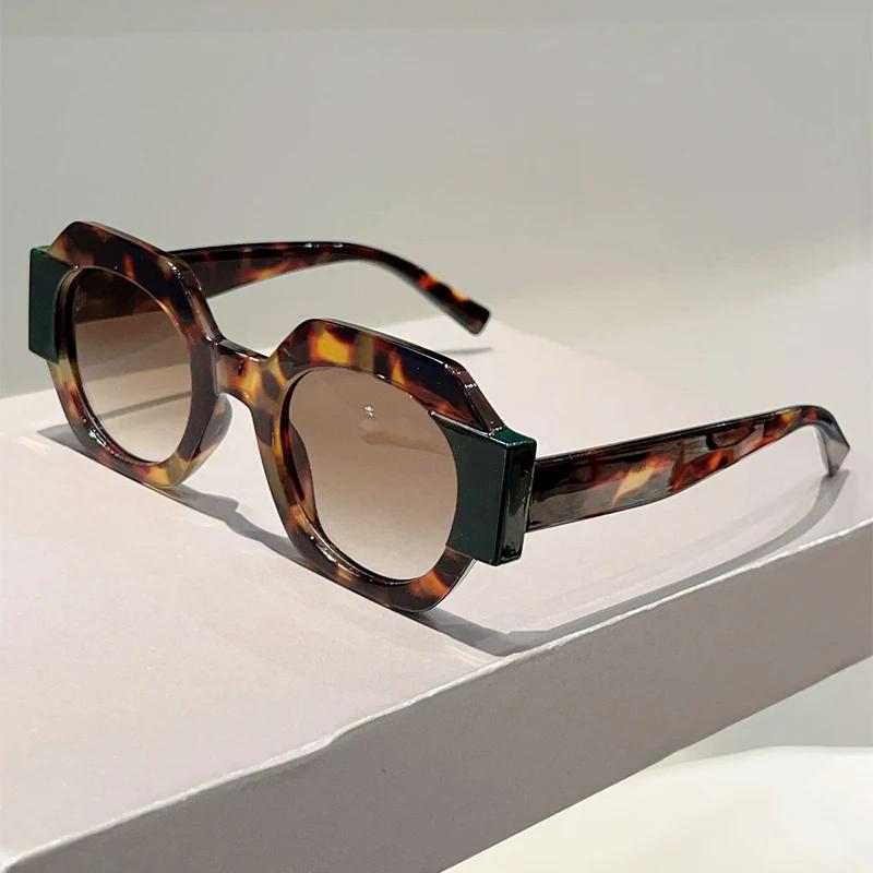 Солнцезащитные очки Polygon Rim для мужчин  Новинка Модные Градиентные Леденцовые Цвета Повседневные Солнцезащитные Очки для Женщин Трендовый Дизайн Бренда Оттенки