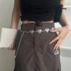 Personalized Retro Love Waist Chain Women's Metal Engraving Cold Wind Hot Girl Belt Fashion Versatile Niche Accessories Necklace