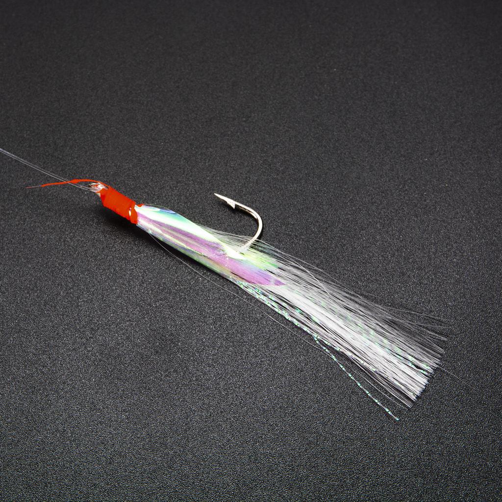 4 упаковки по 20 шт. Махеровые крючки с перьями Морские лодки Рыболовные приманки Оснастки