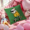 French Bulldog Pillow Case Antidustmite Pillowcase Invisible Zipper Silky Short Plush Sofa Cushion Cover