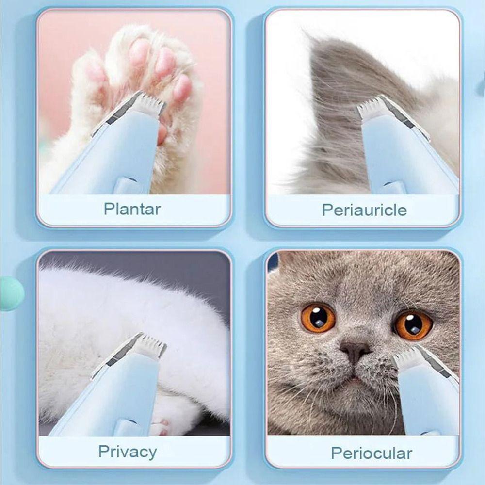 Electric Electric Dog Cutter with Led Light Cat Grooming Trimmer Pet Foot Hair Trimmer Dog Cat