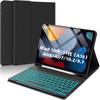 Защитный чехол для iPad 10.2.5 с сенсорной панелью, Bluetooth-клавиатурой с подсветкой и мышью
