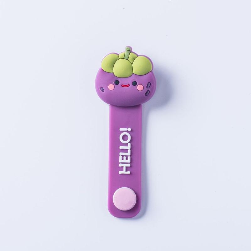 Силиконовый портативный мультяшный кабельный намотчик