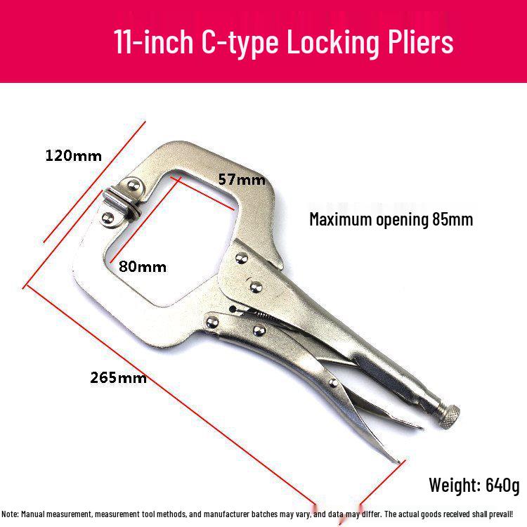 Universal Industrial-Grade C-Type Pressure Pliers: 6, 9, 11-18 Inch Multifunctional Woodworking Clamp
