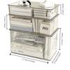 Настольный ящик для хранения Прозрачный ПЭТ Настольный канцелярский ящик для хранения Ручной учет Большой вместимости Ящик Органайзер для косметики