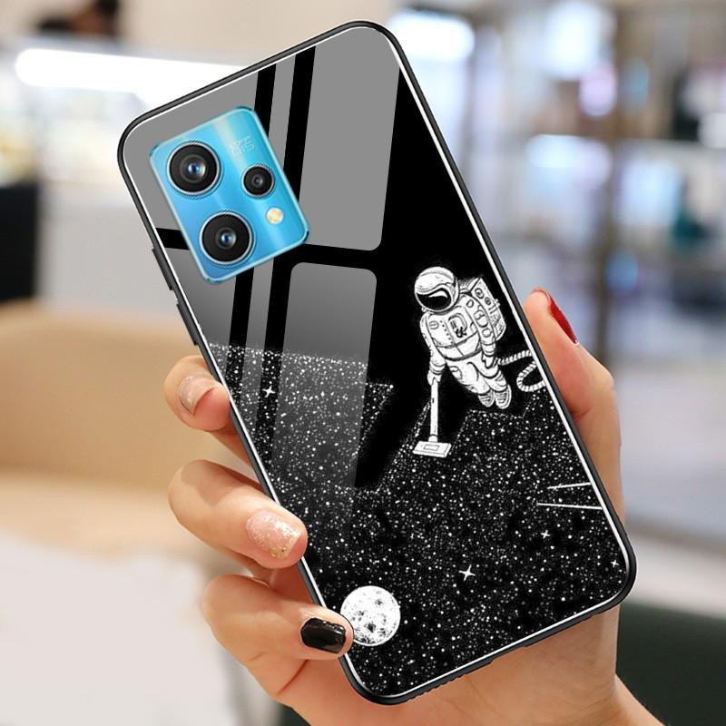 Чехол Realme9 4G для Realme 9 Pro Plus Чехол Закаленное Стекло Роскошные Чехлы для OPPO Realme 9 Pro БАМПЕР Пейзаж Realme9Pro+ Оболочка