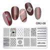 1 PC  Nail Art Templates Stamping Plate Design Flower Butterfly Glass Temperature Lace Stamp Templates Plates Image Decor