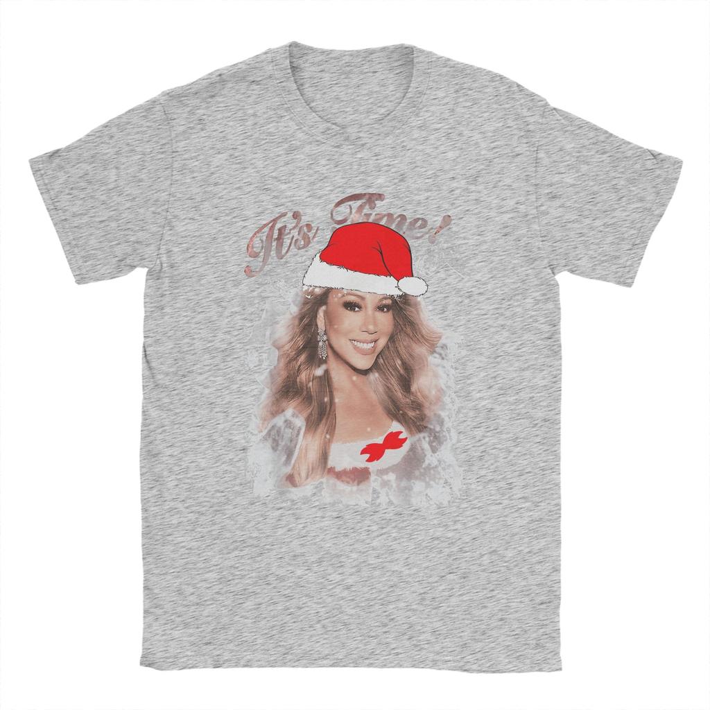 Mariahh CAREY It's Time 2025 Gift Men's T Shirt Creative Tees Short Sleeve Round Neck T-Shirts 100% Cotton Summer Tops