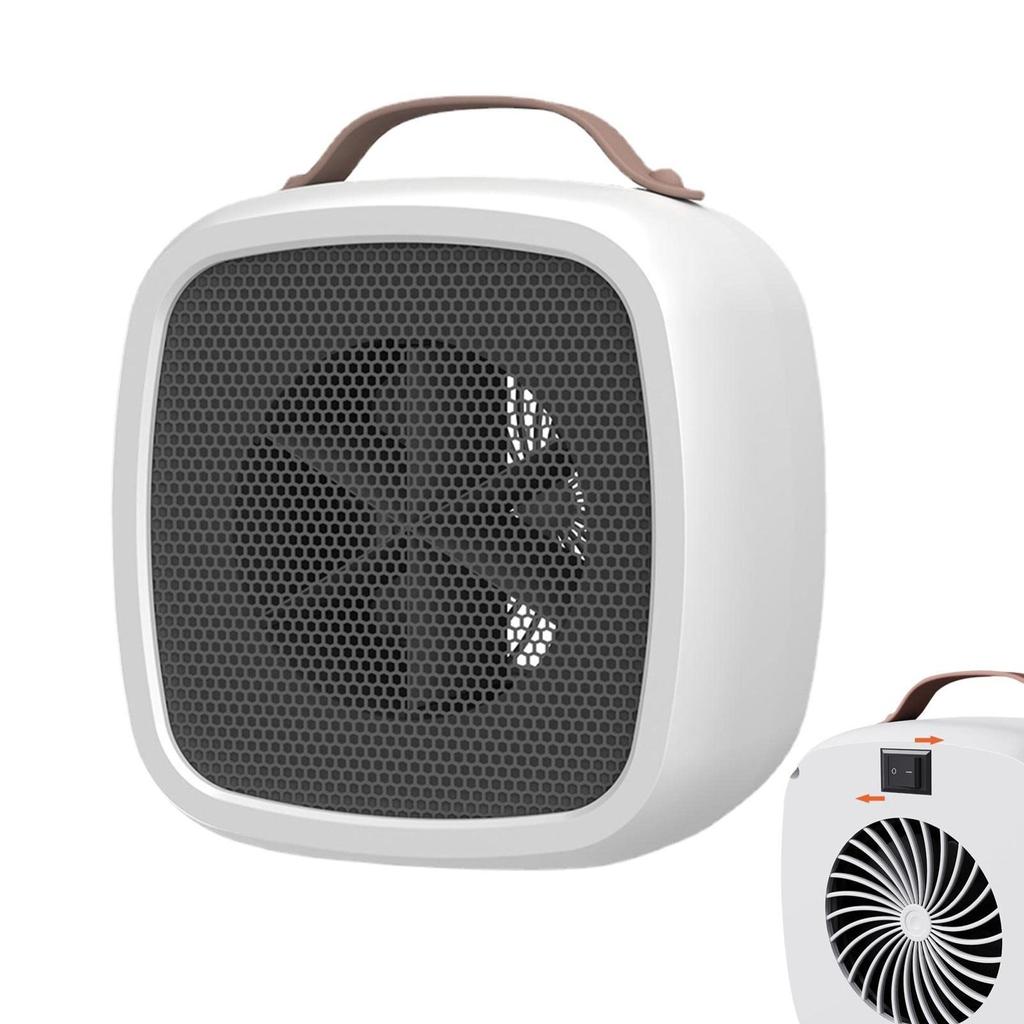 500W Fan Heater Electric Heater Ceramic Fan Heater Safe Energy Saving Quiet Room Thermostat Indoor Office Bedroom