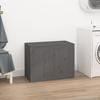 VidaXL Laundry Box Grey 88.5x44x66 Cm Solid Pine Wood 823571