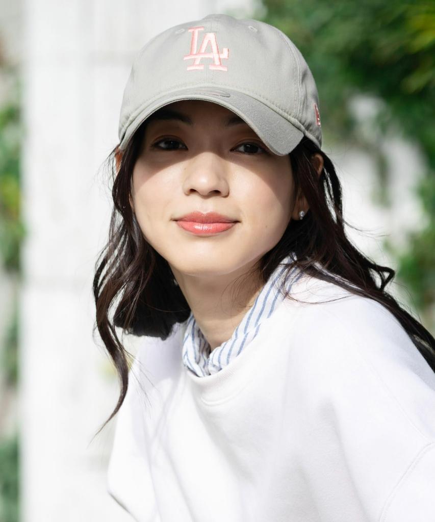 ONSPOTZ LA 9Twenty Long MLB Los Angeles Dodgers [New Era] Низкопрофильная кепка, эксклюзивная, Цвет: Pebble/Peach, Размер: L/XL, Козырек, Нестираная,