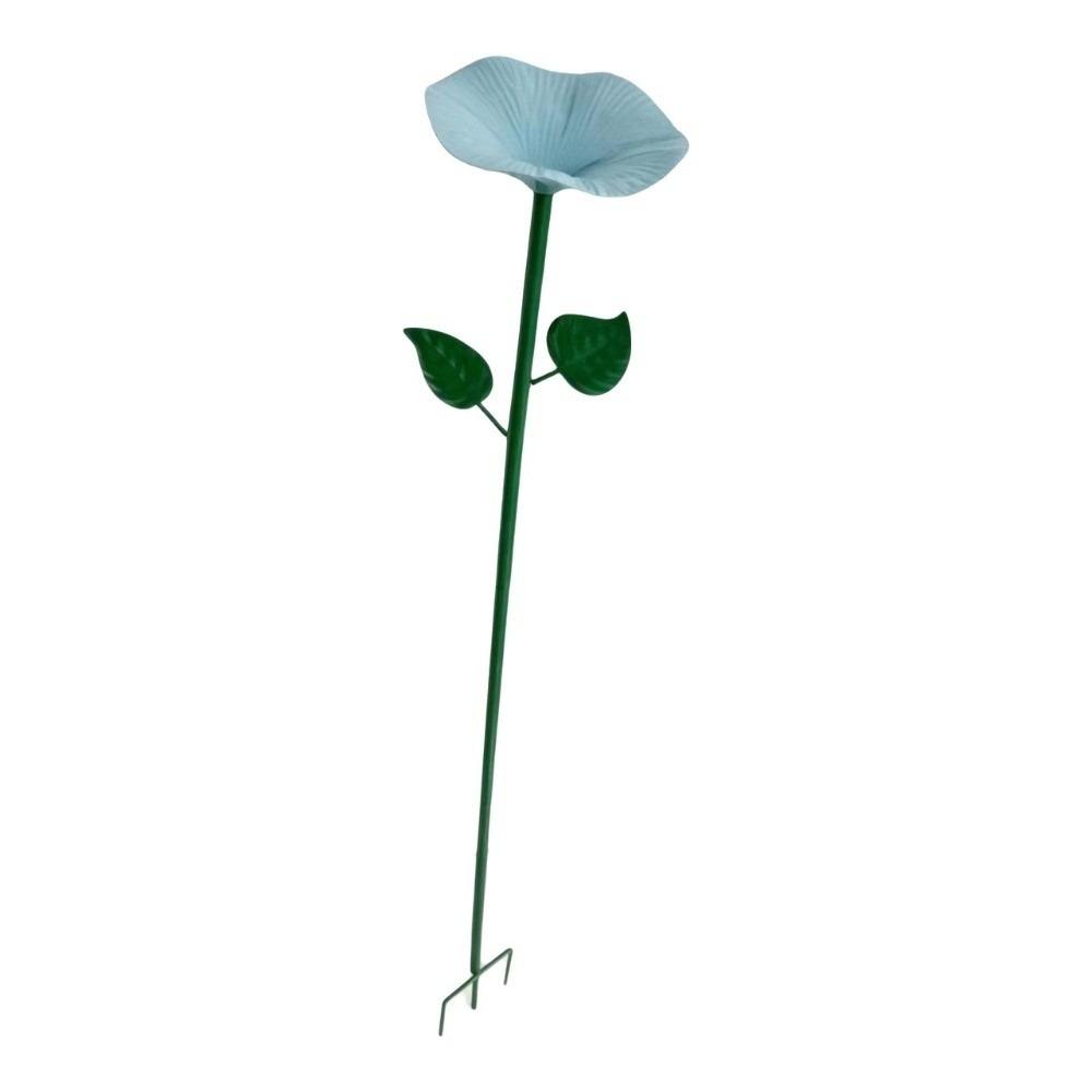 Creative Flower Shaped Bird Bath Iron Bird Water Bowl Butterfly Bee Water Station Parrot