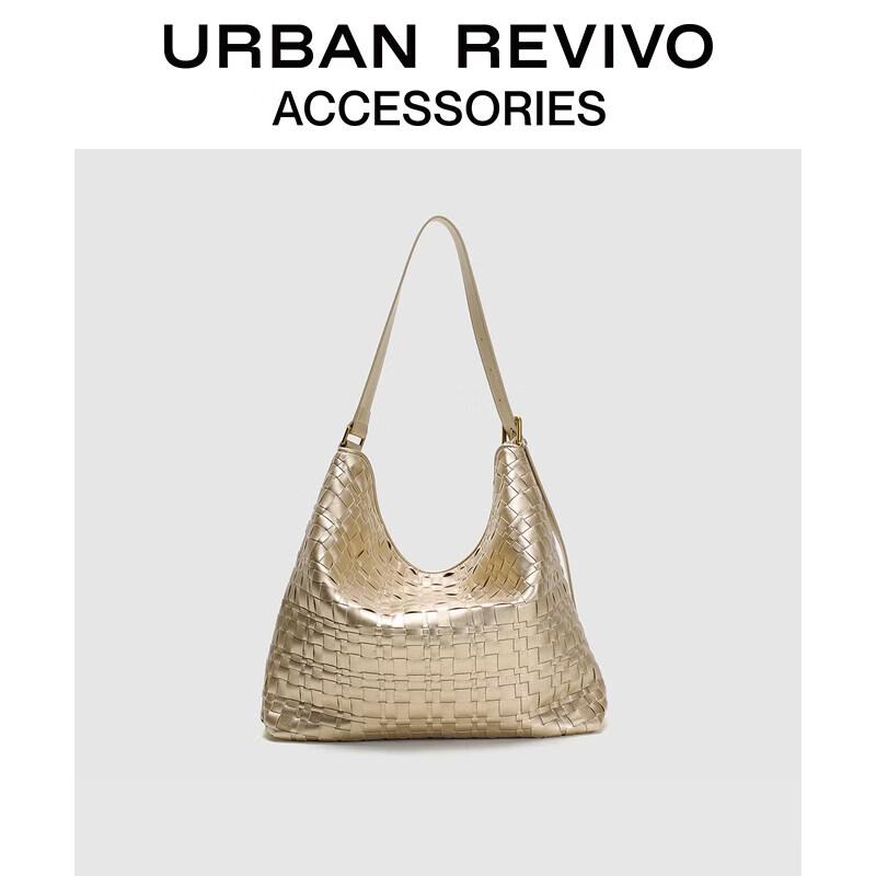 Женская сумка через плечо URBAN REVIVO с металлической плетеной отделкой