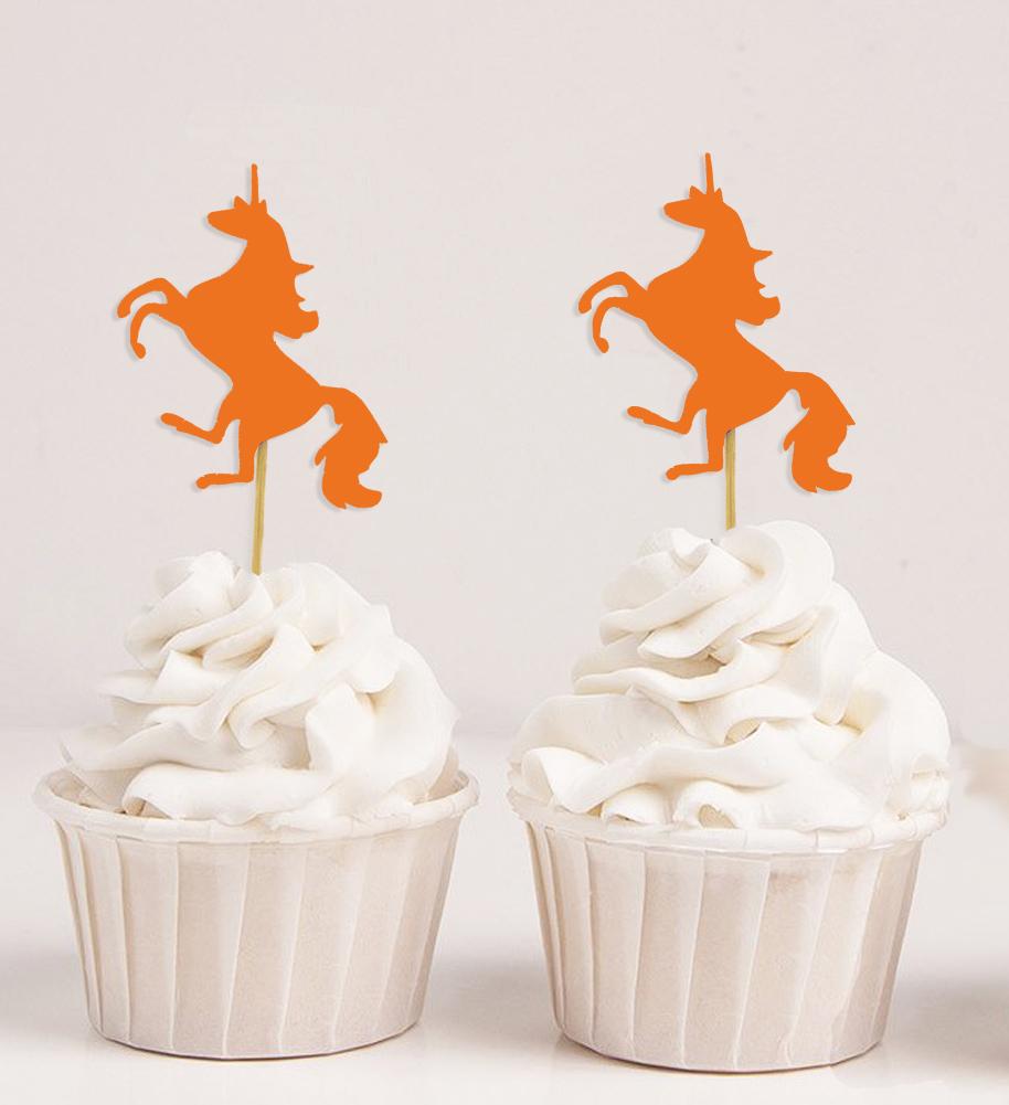 Дарлинг Сувенир| Топперы для кексов с единорогом| День Рождения Свадьба Залив Душ Десертные Украшения - Пакет