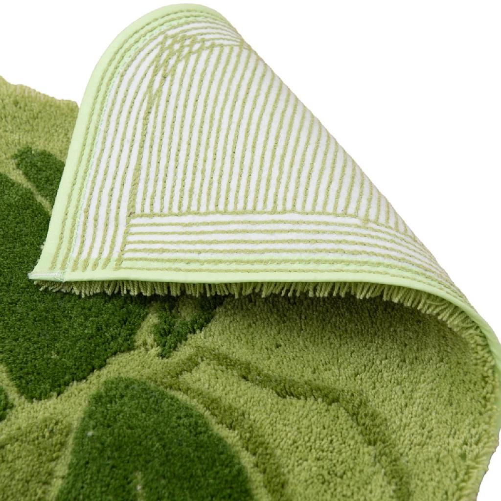 Senko Deliciosa Toilet 58 X 60 Green Leaf Hawaiian 39172 Mat, Approx. Cm, Pattern, Monstera, Design,