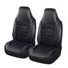 AUTOYOUTH Bucket Seat Cover Breathable PU Leather Black With Blue Line