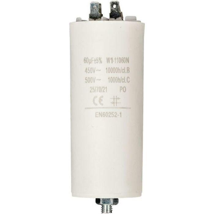 Pièces détachées Fixapart W1-11060N condensateur uf 60,0 - 450 V + Terre