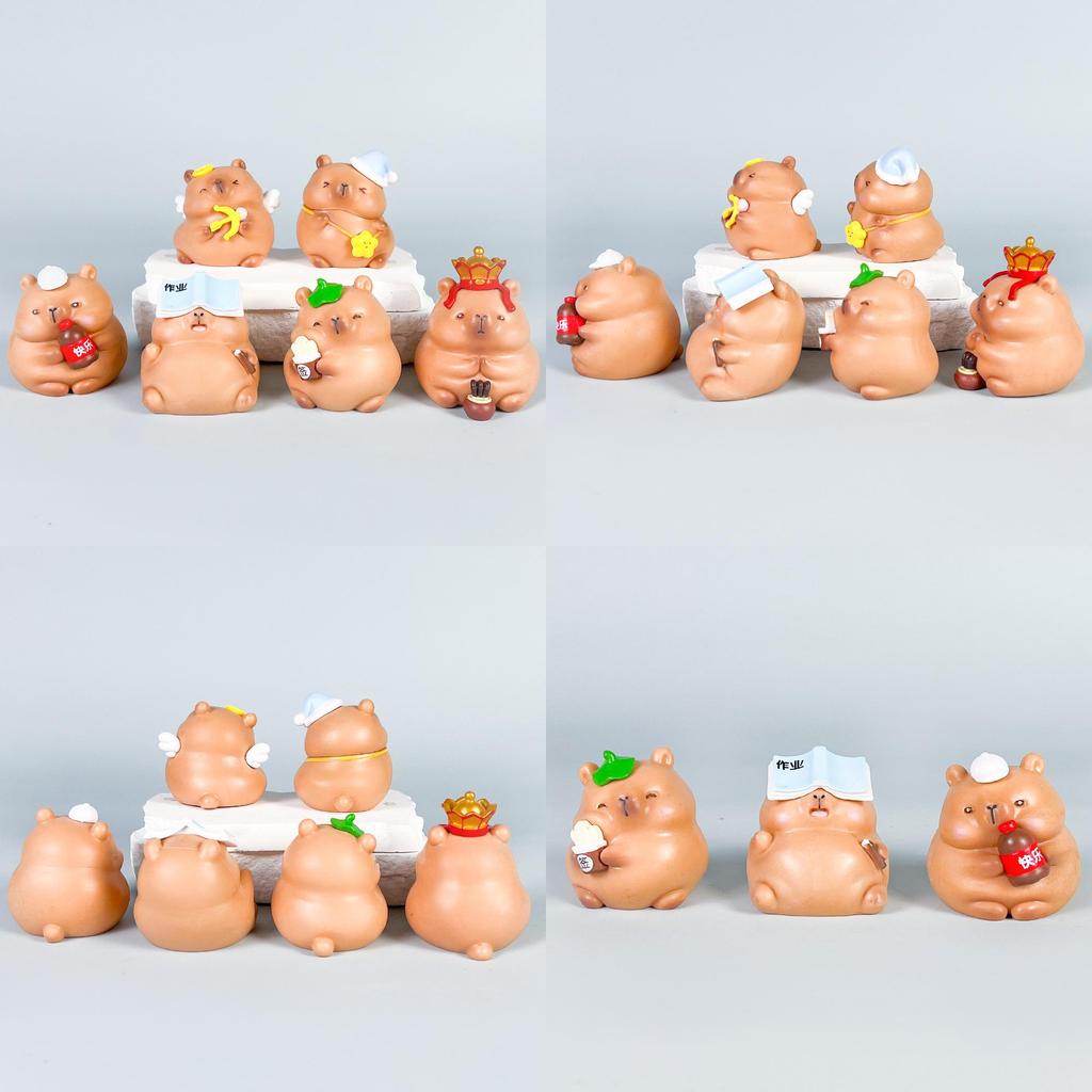 Capybara Pvc Figure With Assembleable Elements For Gift Buyers
