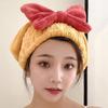 Cute Velvet Hair Drying Towels Super Absorbent Hair Towel Cap Quick Dry Head Wrap Shower Cap for Wet Hair