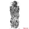 1 PC 480*170MM Large Temporary Tattoos Sleeve for Men Women Full Arm Selleve Tattoos Temporary Realistic Fake Wolf Tiger Lion Tattoo