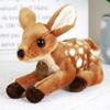 Forest Animal Stuffed Deer Dolls Soft Dolls Simulation Deer Toy Sika Deer Plush  Birthday Gift