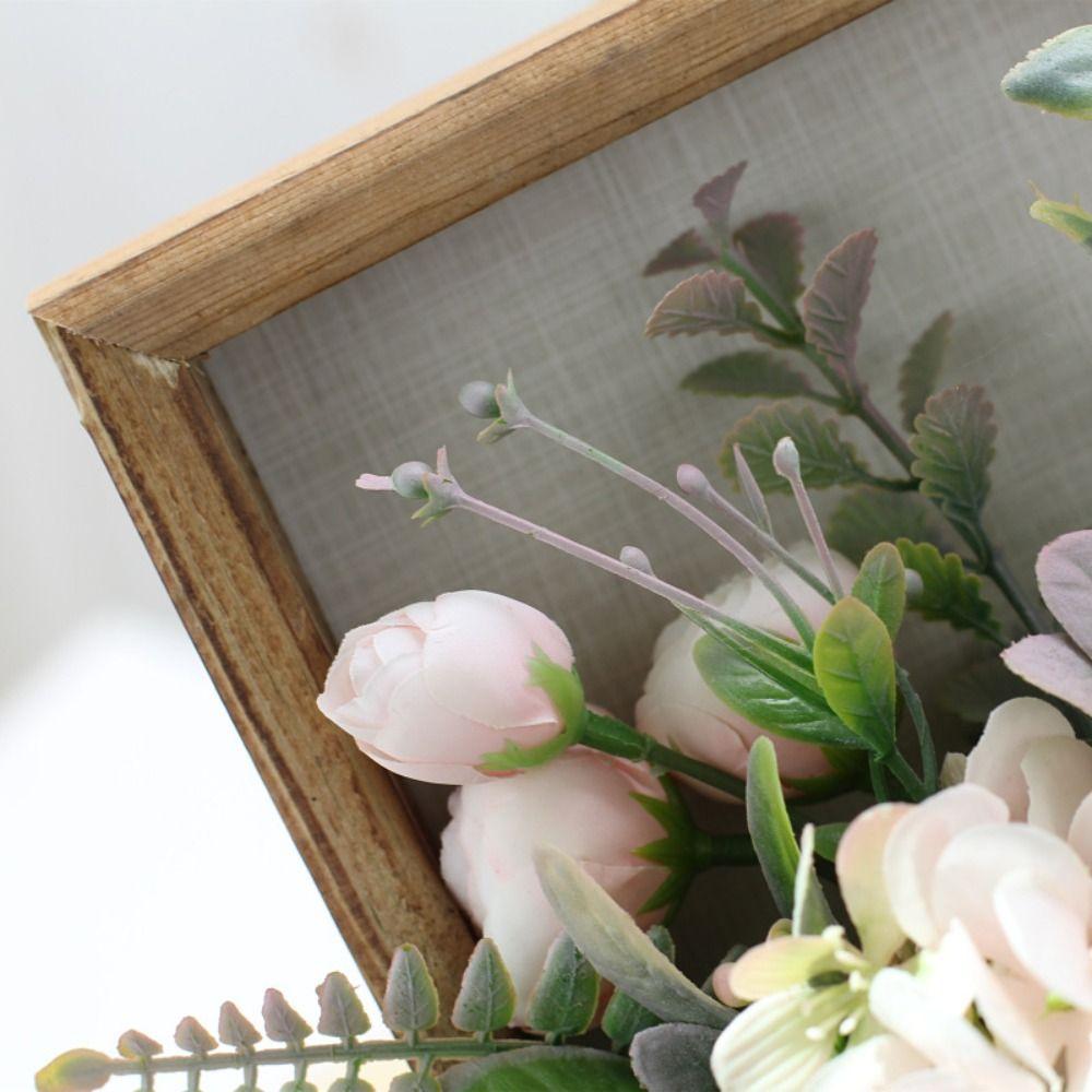 Photo Frame Hydrangea Wall Decor 3D Imitation Flowers Decoration Faux Flowers Wall Decor Home
