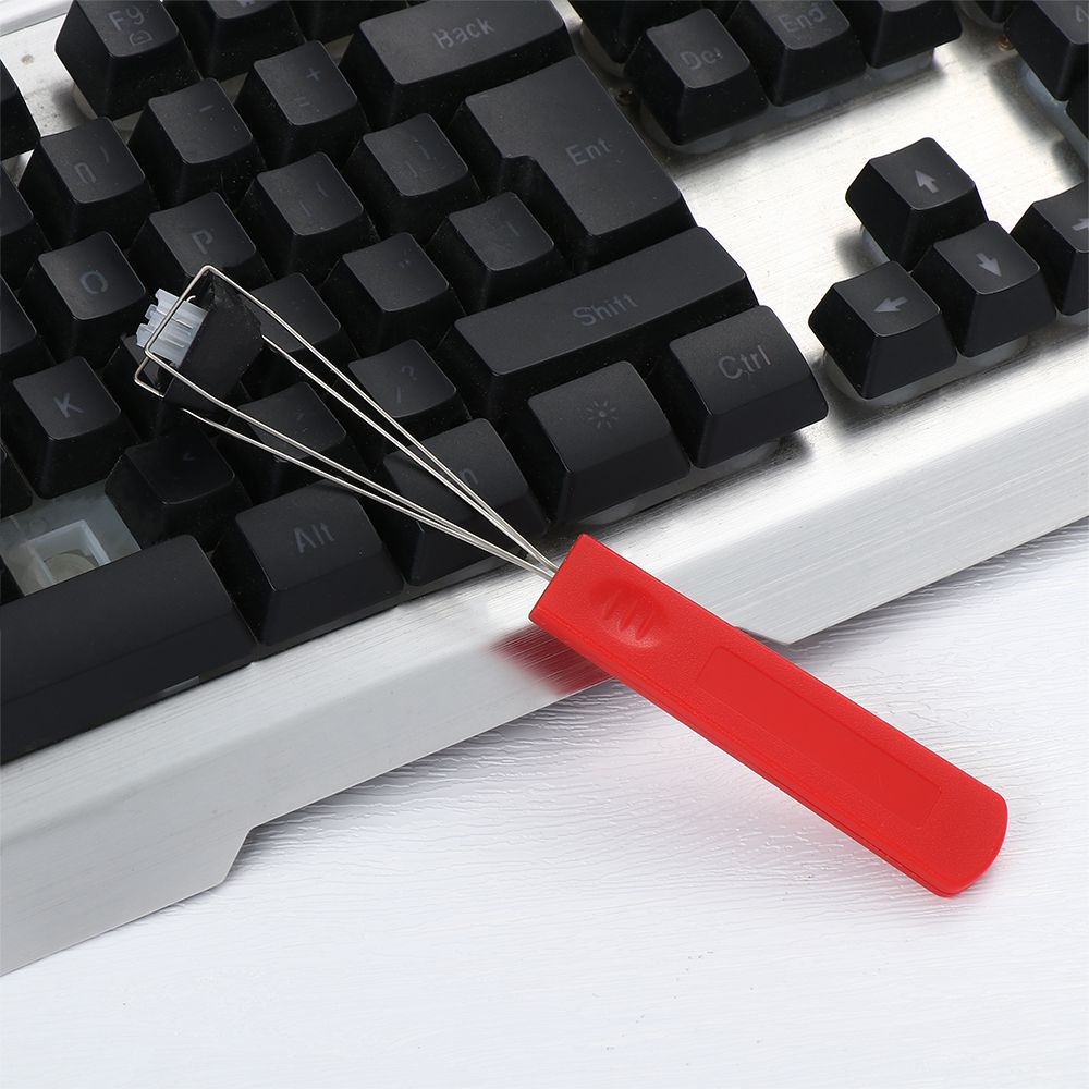 Универсальная пластиковая ручка для чистки клавиатуры, средство для очистки от пыли, съемник для клавишных колпачков