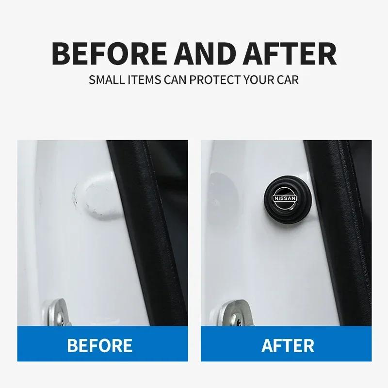 1/2/4 шт. Автомобильная противоударная накладка на дверь Антиколлизионная силиконовая наклейка Для Nissan X-trail Almera Qashqai Tiida Автомобильные стайлинг-аксессуары