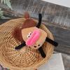 Short Plush Sausage Mouth Plush Keychain Sausage Mouth Doll Sausage Mouth Doll  Bag Pendant