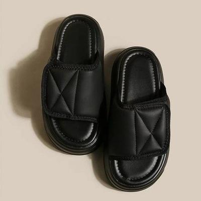 Леди-босс держит свои деньги~ шлепанцы на толстой подошве на липучках для женской летней обуви 2024 новые крутые шлепанцы на одной полоске