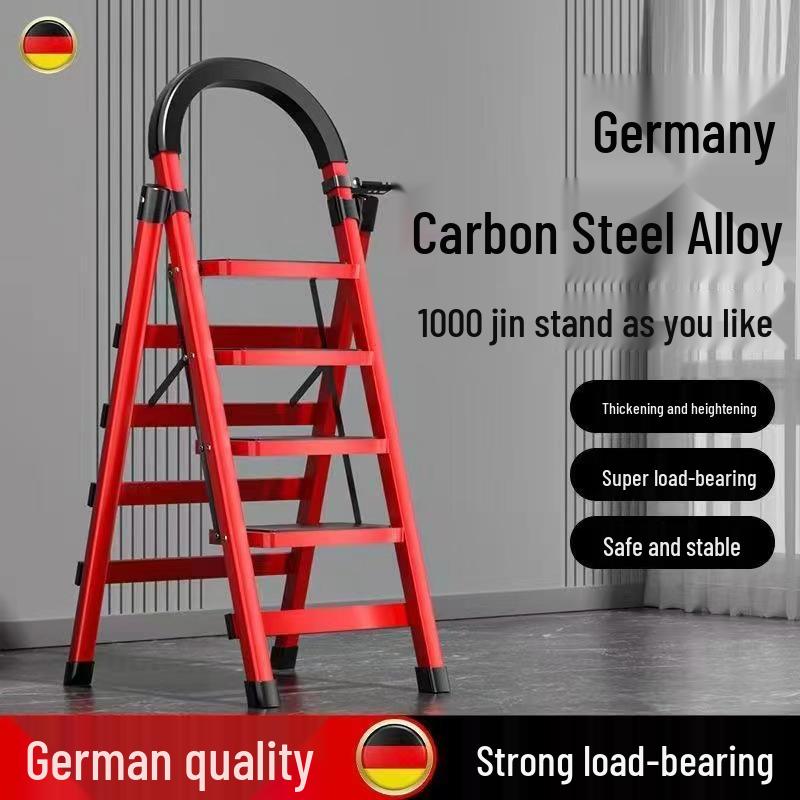 Portable Multi-Functional Four-Step Folding Step Ladder for Indoor Use
