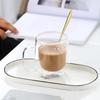 Высокоборосиликатная двойная стенка с ручкой, изолированная стеклянная кружка