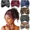 Boho Thick Twisted Yoga Hair Bands Workout Headband Wide Headbands Turban Head Wraps for Women