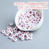 10g Pack of Flat Acrylic Alphabet Beads for DIY Children's Beading and Jewelry Keychain Accessories