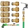1Sets Garden Hose Quick Connect Water Hose Fitting 3/4 Inches Brass Female And Male Connector