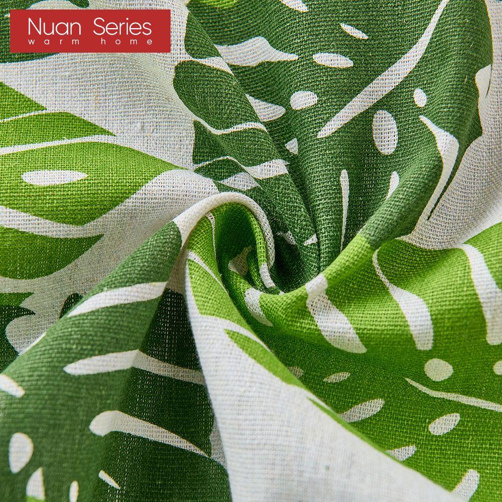 1 шт. модные и универсальные шторы с принтом в скандинавском деревенском стиле зеленого цвета для небольших окон, спальни, гостиной, балкона, дома, серии Dceor Nuan