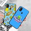 Черный чехол для Xiaomi Redmi 13C Note 9 iPhone XR 7 8 14 15 11 12 13 X XS Pro Max Samsung A25 S23 S24 FE Ultra Plus Ufo Alien