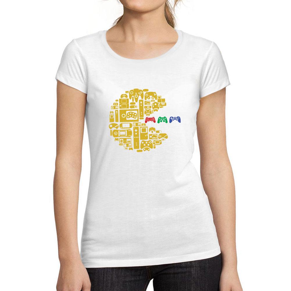ULTRABASIC - Femme Graphique Court Maches Classique Controleur Vintage T-shirt Esports Drole Cadeau Idees Tee