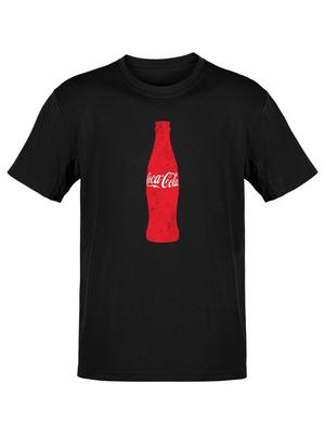Мужская футболка с графическим логотипом Coca-Cola Classic Red Bottle, официальная лицензия