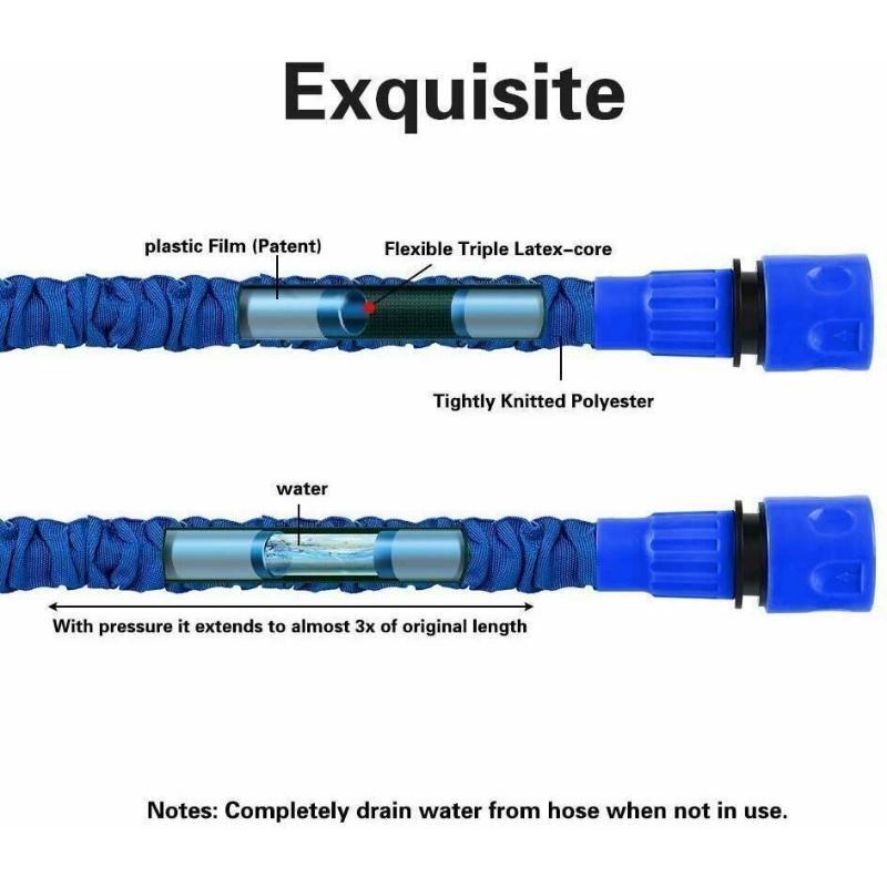 Garden Hoses Flexible Expandable Hose Plastic Telescopic Pipe Nozzle Spray Gun Watering Equipment Stretch Garten Schlauch