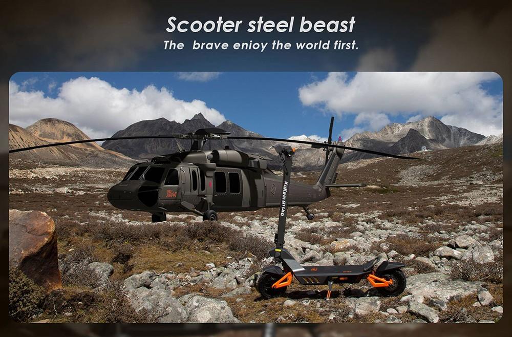 KuKirin Складной электрический самокат G1 Pro, 10-дюймовая пневматическая шина, двигатель 2*800 Вт, аккумулятор 48 В, 20,8 Ач, максимальная скорость 55 км.