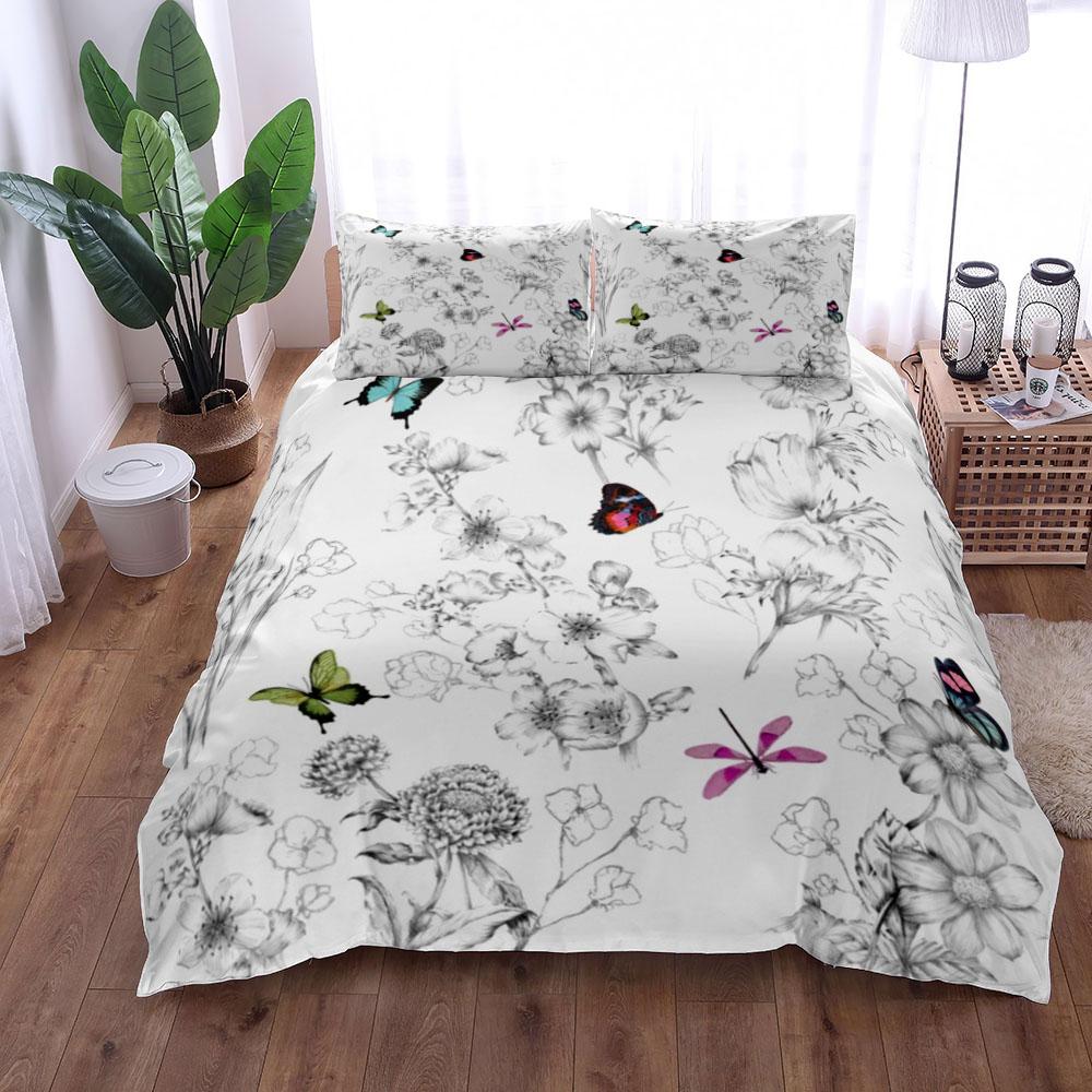 Набор наволочек и пододеяльников "Цветущая Сакура" Размер King Size Queen Size Double Size Full Twin Size Twin Size Размер Размер Комплект постельного белья
